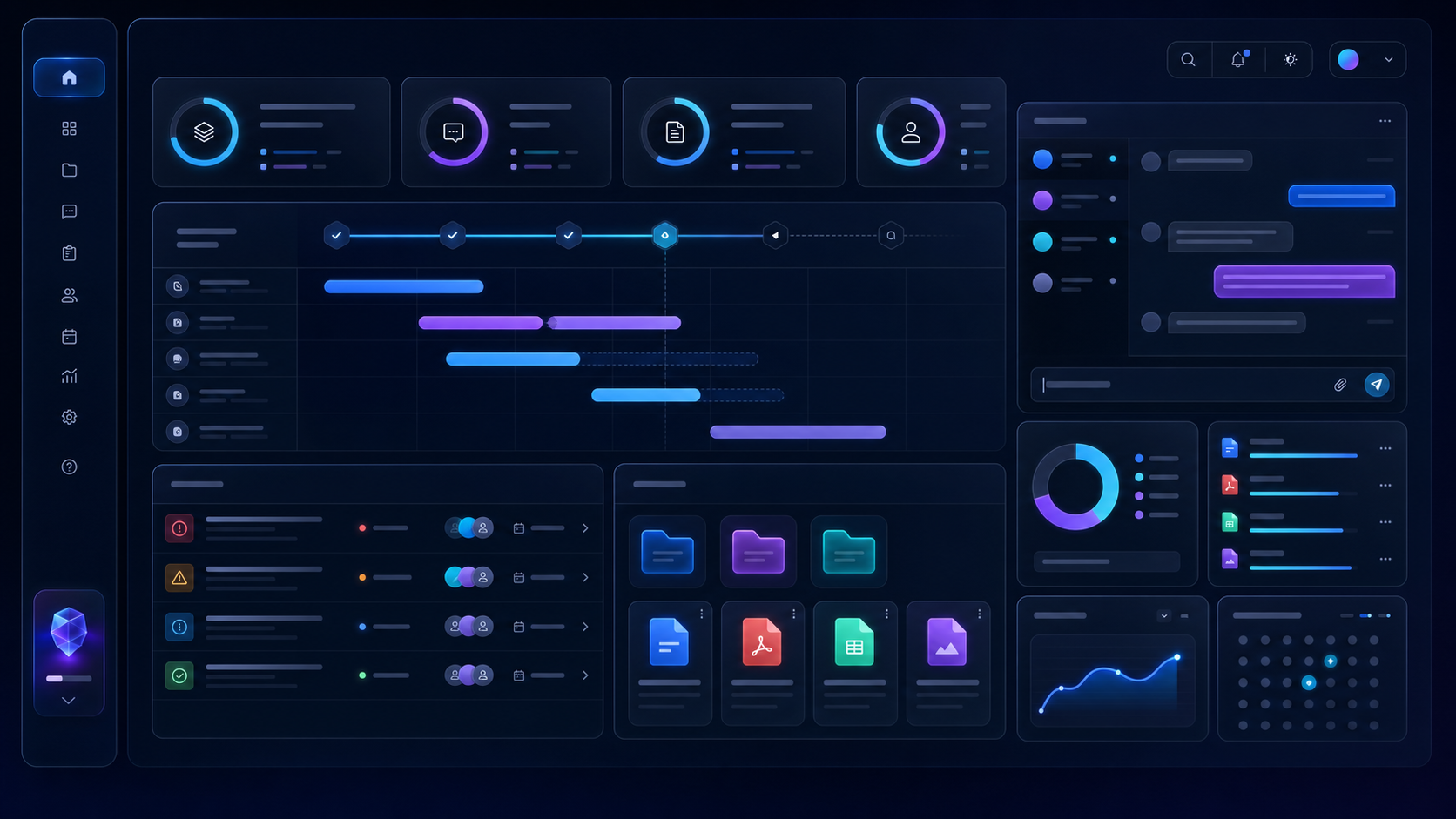 ClientFlow SaaS dashboard interface