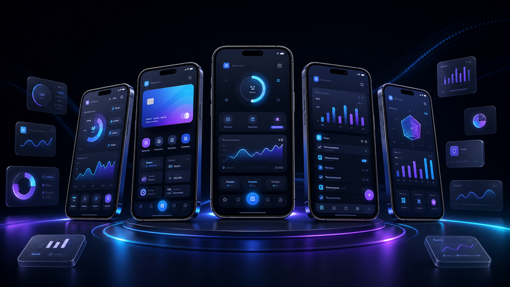 Mobile App Development premium technology interface